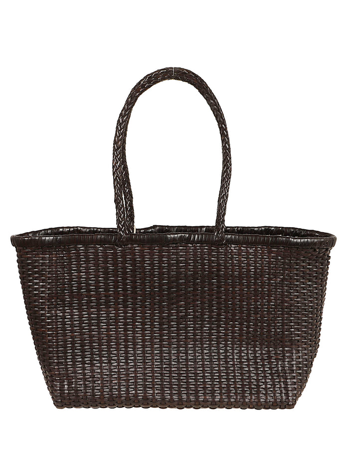 B.weave Big B Weave Basket (with Top Border) Ss26 33x26x15 Cm Brown Calf Leather Borsa