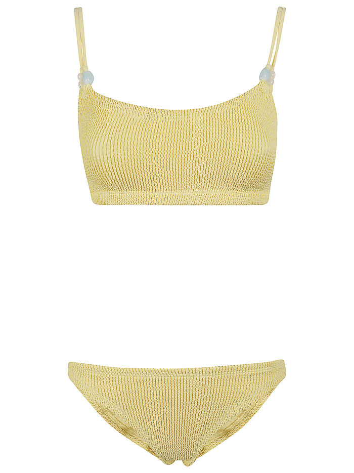 Cassie Beaded Bikini Nude & Neutrals Polyamide Elastane Costume