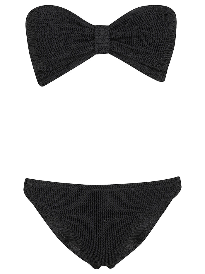 Jean Bikini Black Polyamide Elastane Costume
