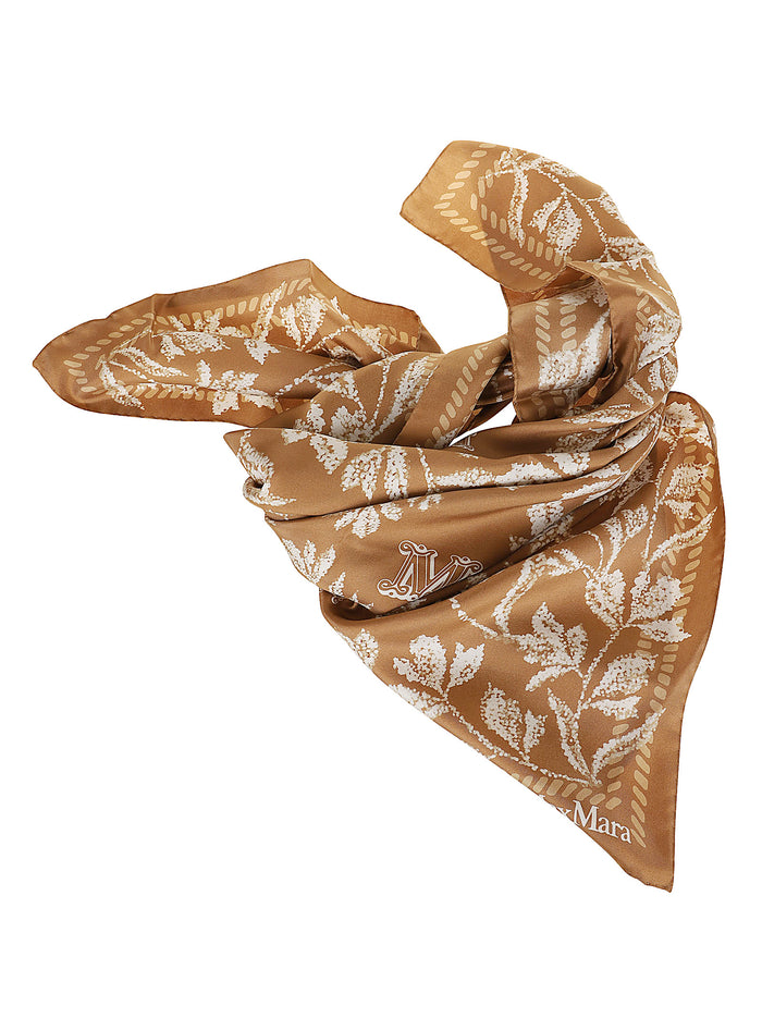 Stola-Foulard-Mantella Carre 90w1 Brown Seta