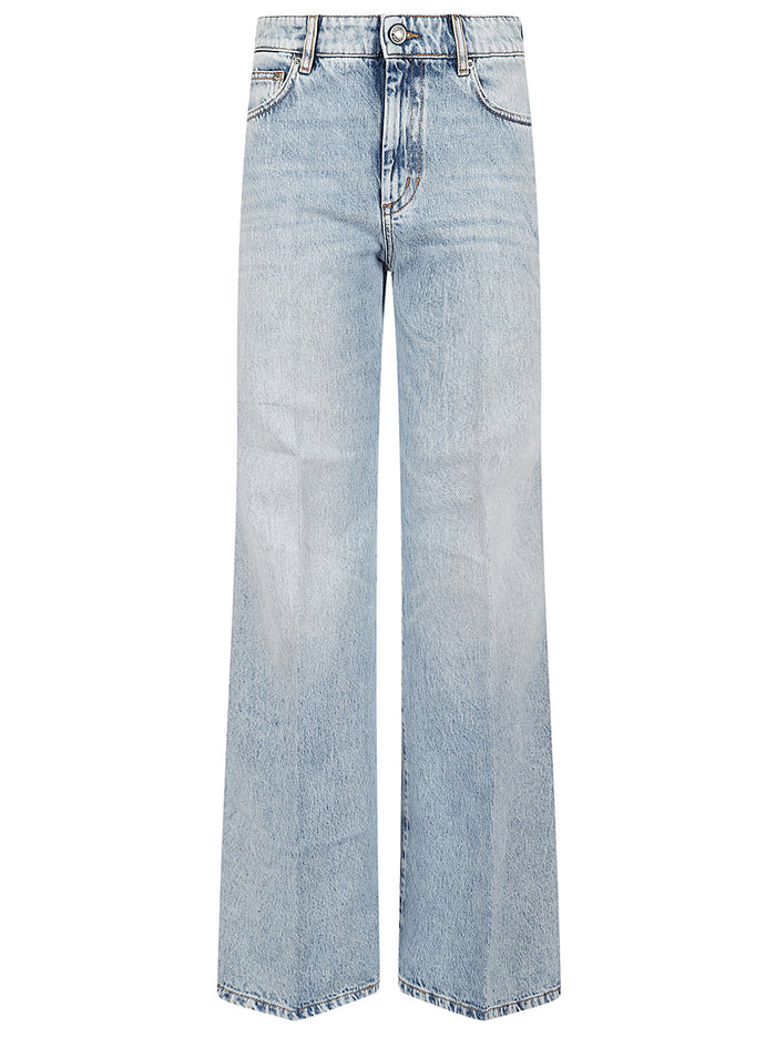 Pantalone Denim Zero Blue Cotone Jean