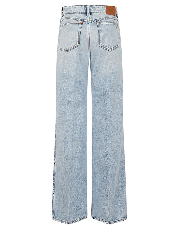 Pantalone Denim Zero Blue Cotone Jean