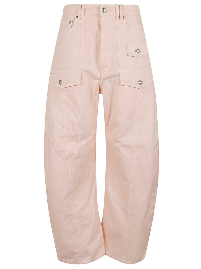 Pantalone Lungo Fashion Pink & Purple Cotone Pantaloni