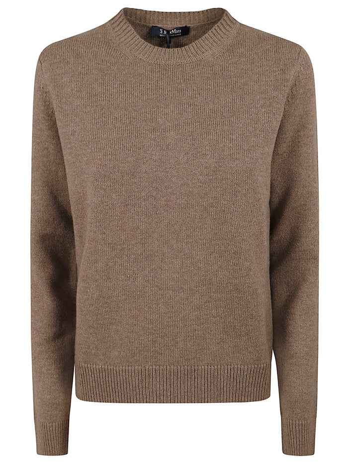 Maglia Toppe Su Maniche Fresia Brown Lana Ovis Aries
