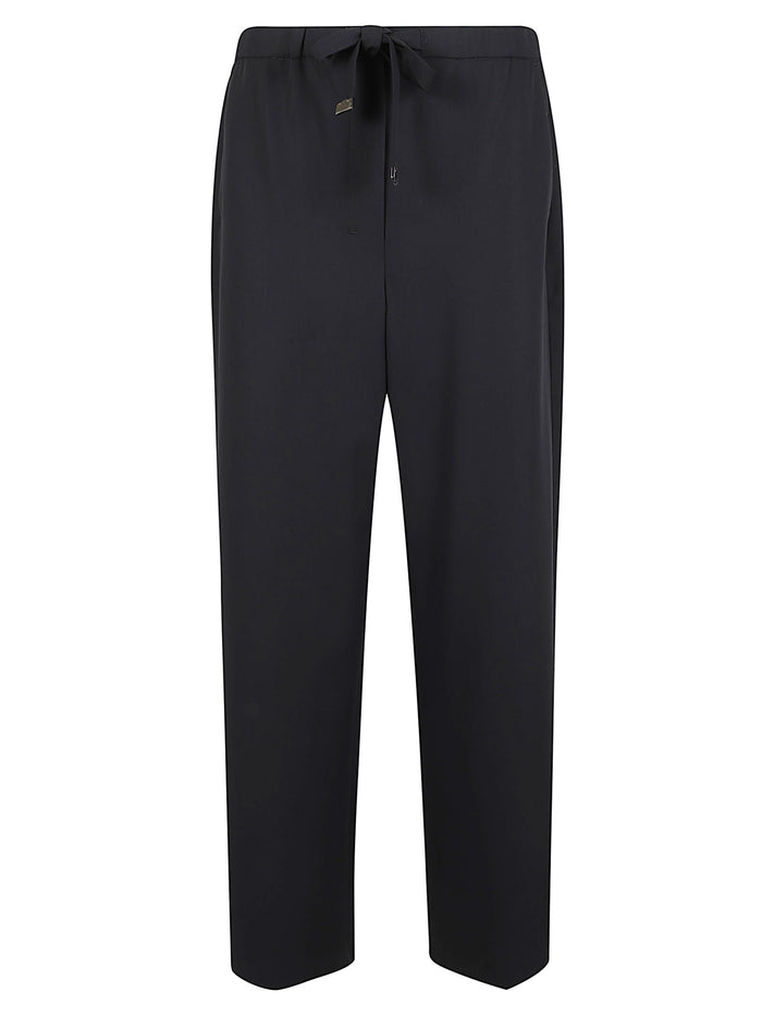 Pantalone Lungo Coulisse Argenta Blue Lana Vergine Ovis Aries Pantaloni