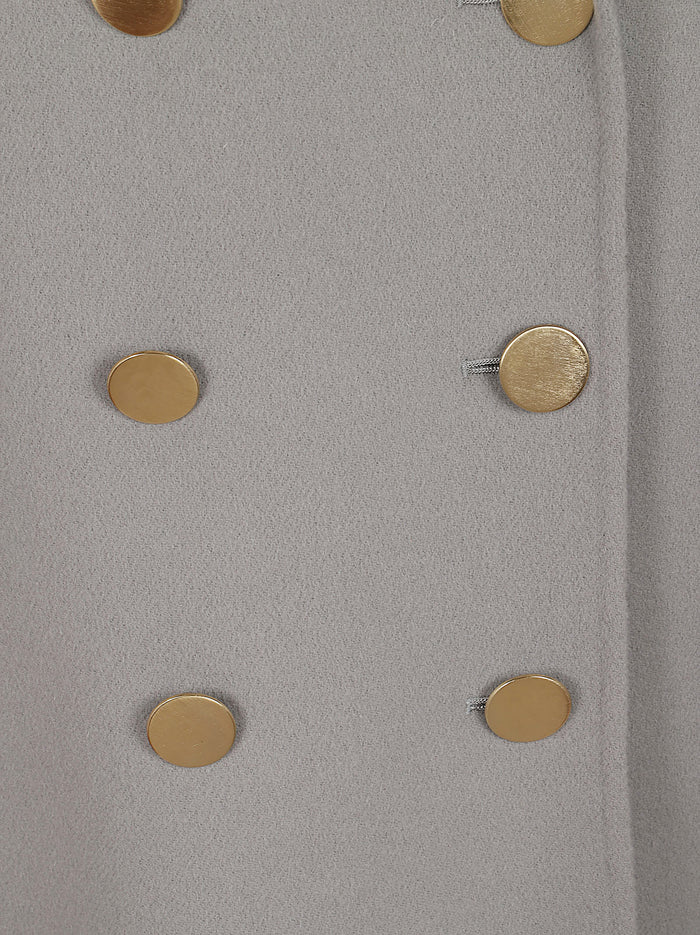 Giacca Bottoni Oro Margot Blue Lana Vergine Ovis Aries