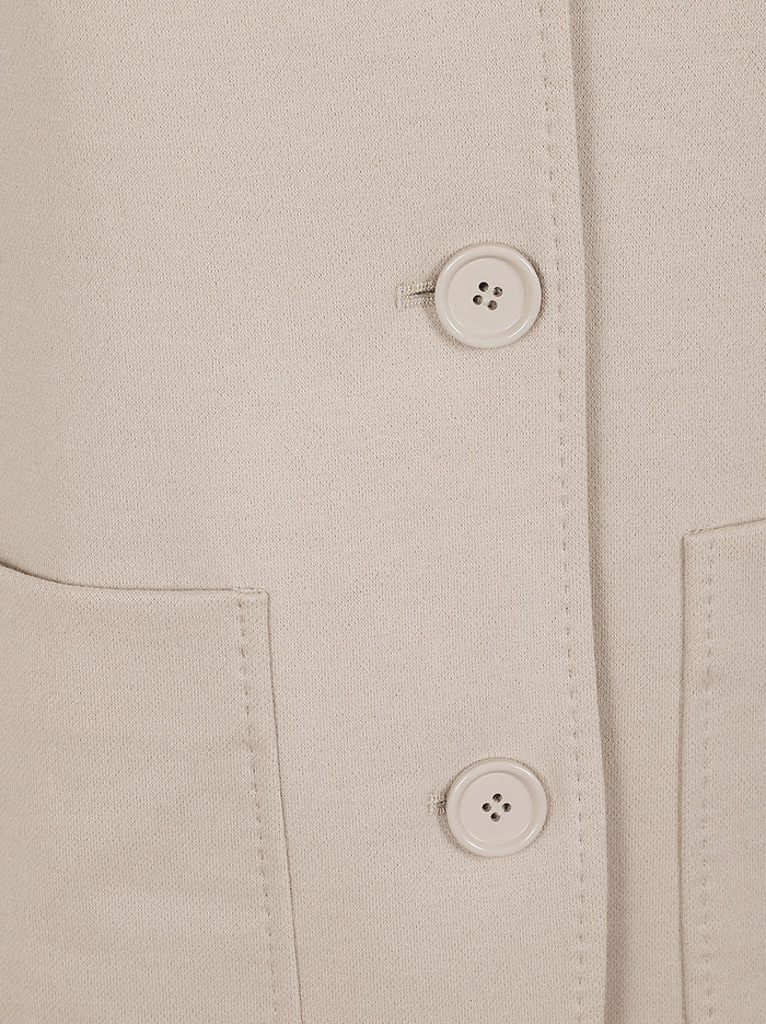 Giacca Jersey Monopetto Fata White Lana Ovis Aries