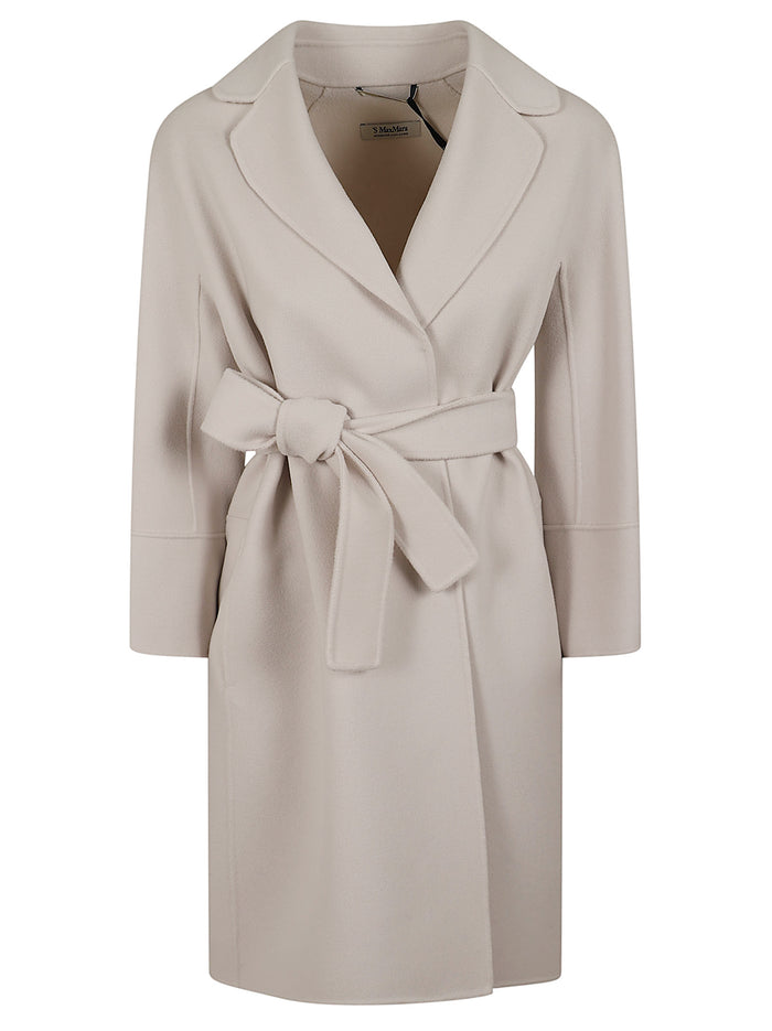 Cappotto Midi Arona White Lana Vergine Ovis Aries