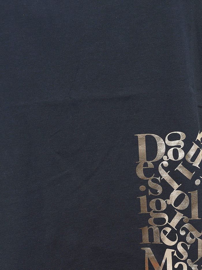 T-Shirt Edile Blue Cotone