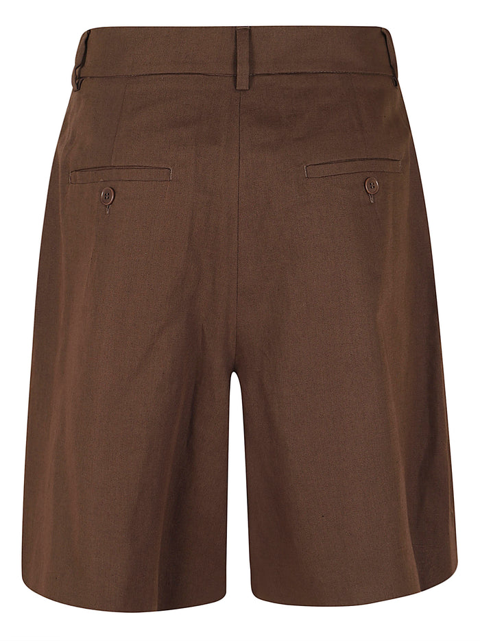 Canvas Co-Li Lavato Brown Cotone Short