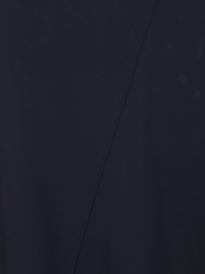 Jersey Viscosa Crepe Blue Abito