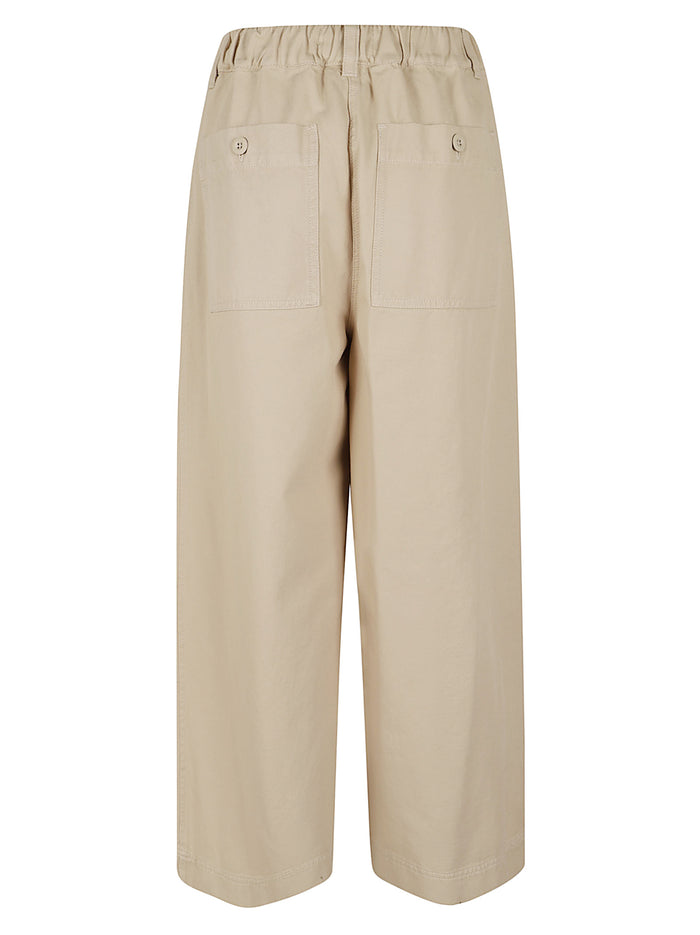 Drill Puro Cotone Lavato Capo Nude & Neutrals Pantaloni