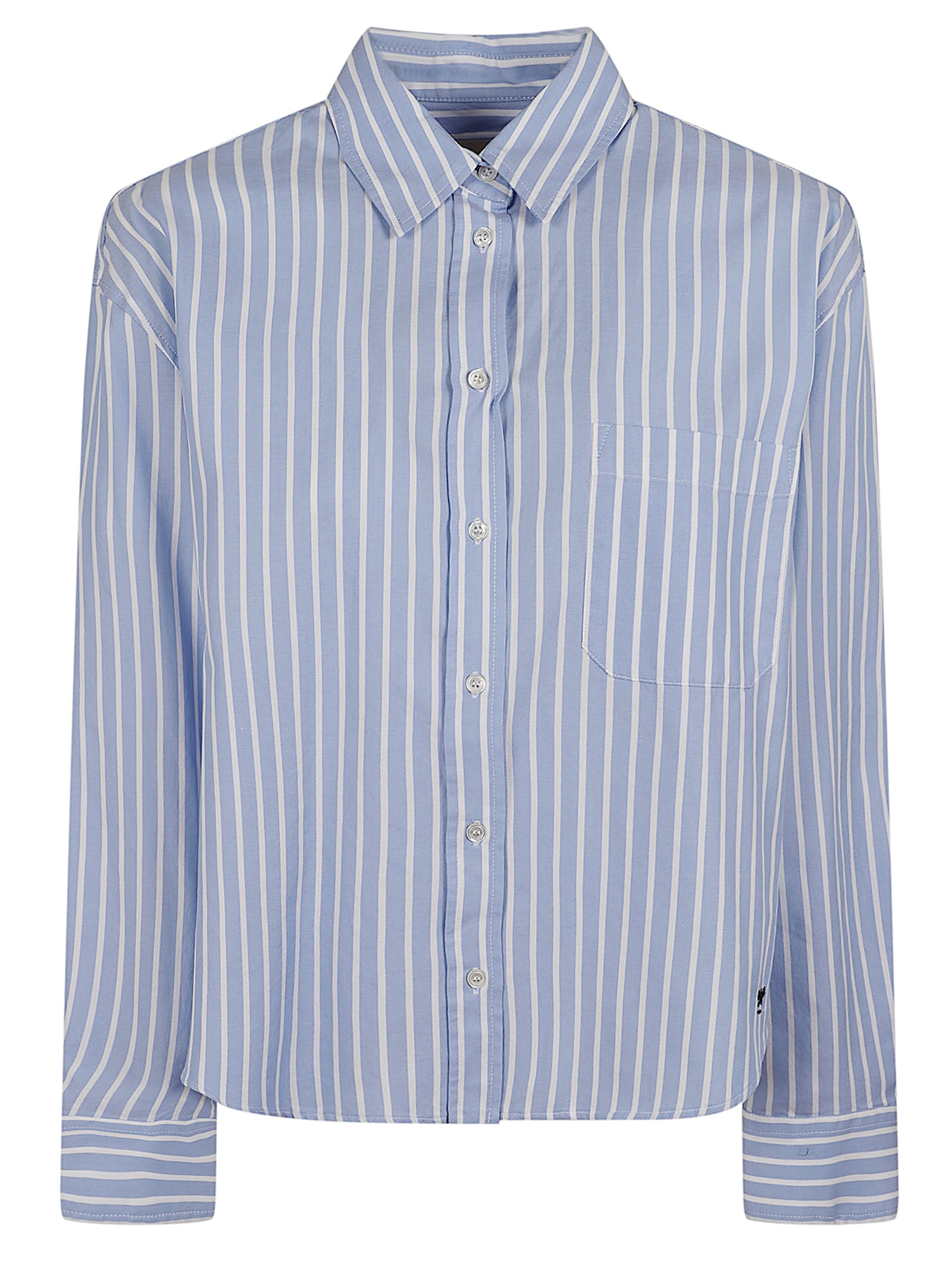 Oxford Puro Cotone Tf Rigato Lavato Capo Camicia