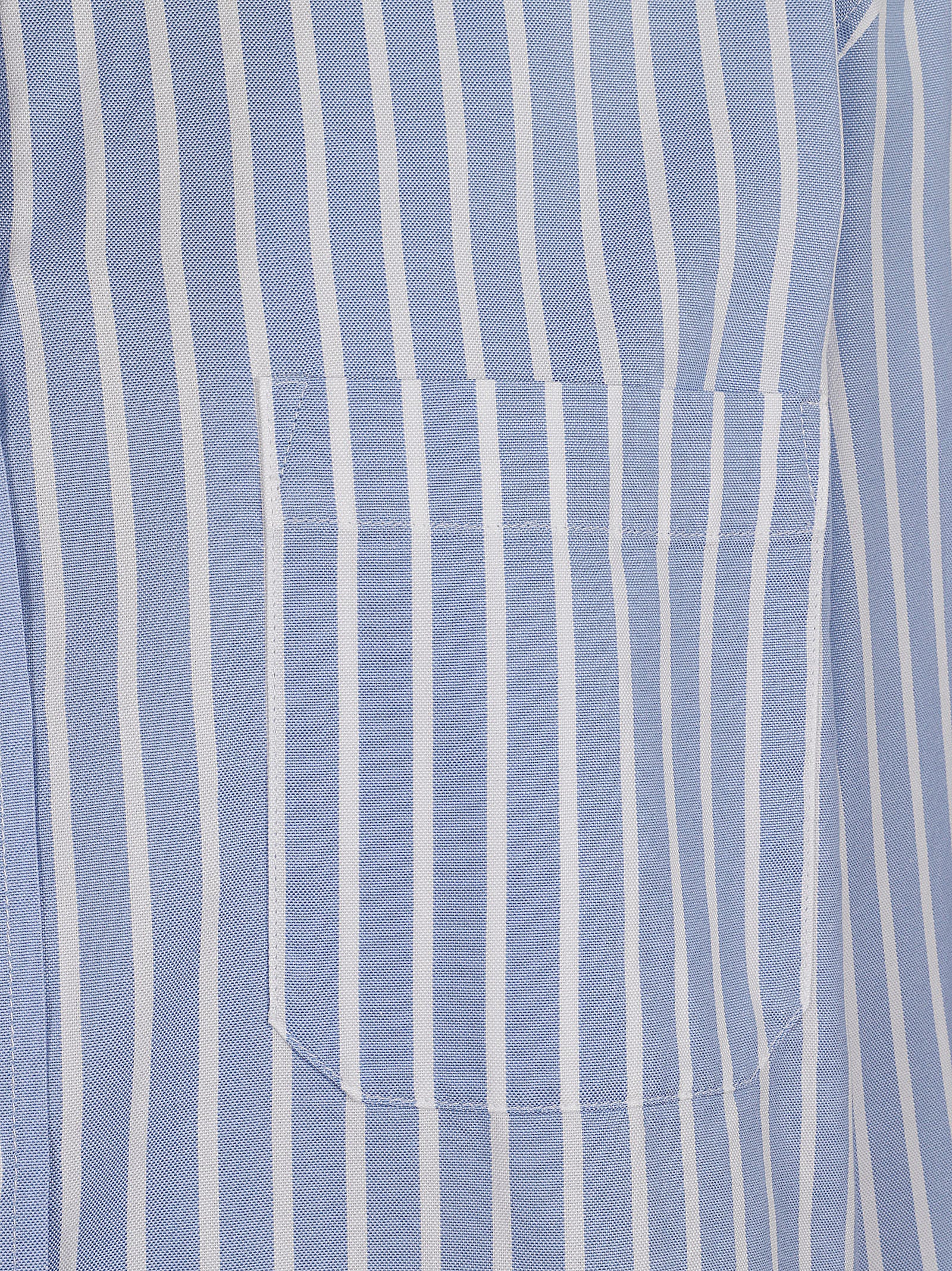 Oxford Puro Cotone Tf Rigato Lavato Capo Camicia
