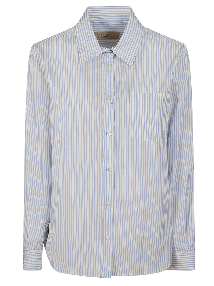 Popeline Puro Cotone Tf Unito E Rigato White Camicia