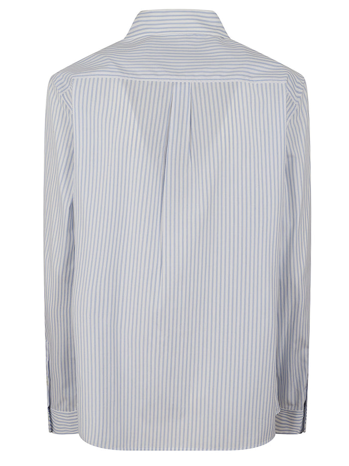 Popeline Puro Cotone Tf Unito E Rigato White Camicia
