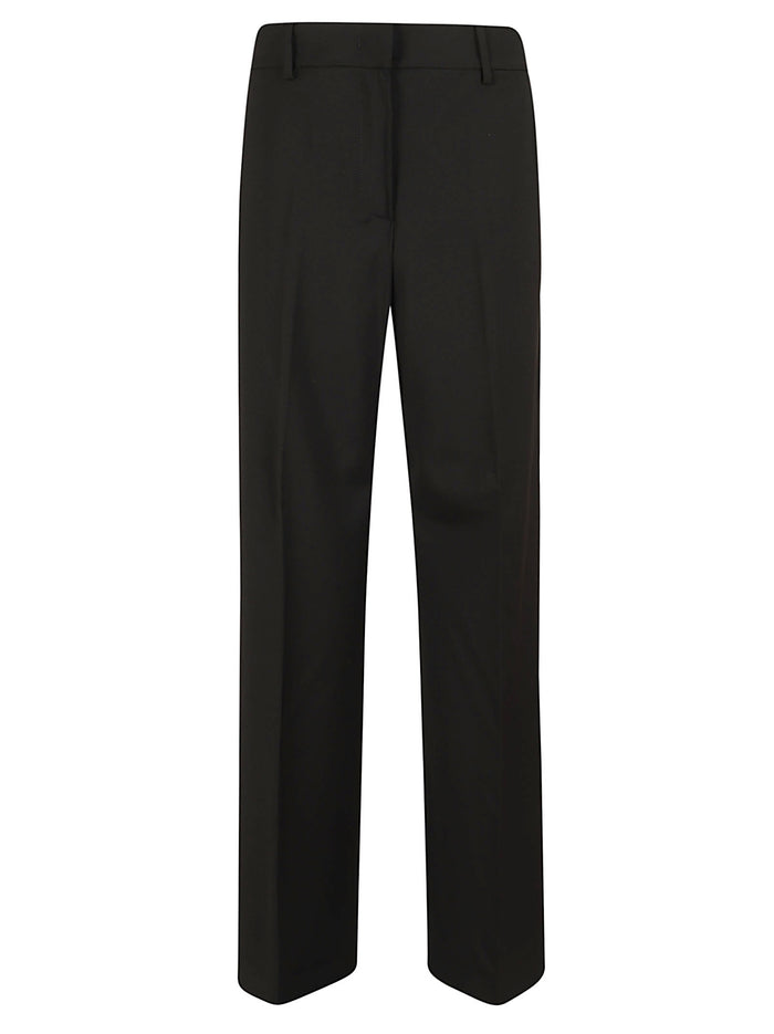 Tela Pura Lana Natural Stretch Trama Black Vergine Ovis Aries Pantaloni
