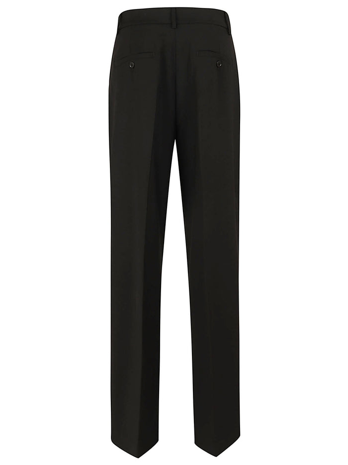 Tela Pura Lana Natural Stretch Trama Black Vergine Ovis Aries Pantaloni
