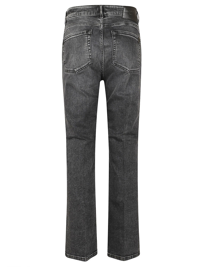 Denim Zolfo-Indaco Co-Pl Monoelastico Trama Black Cotone Jean