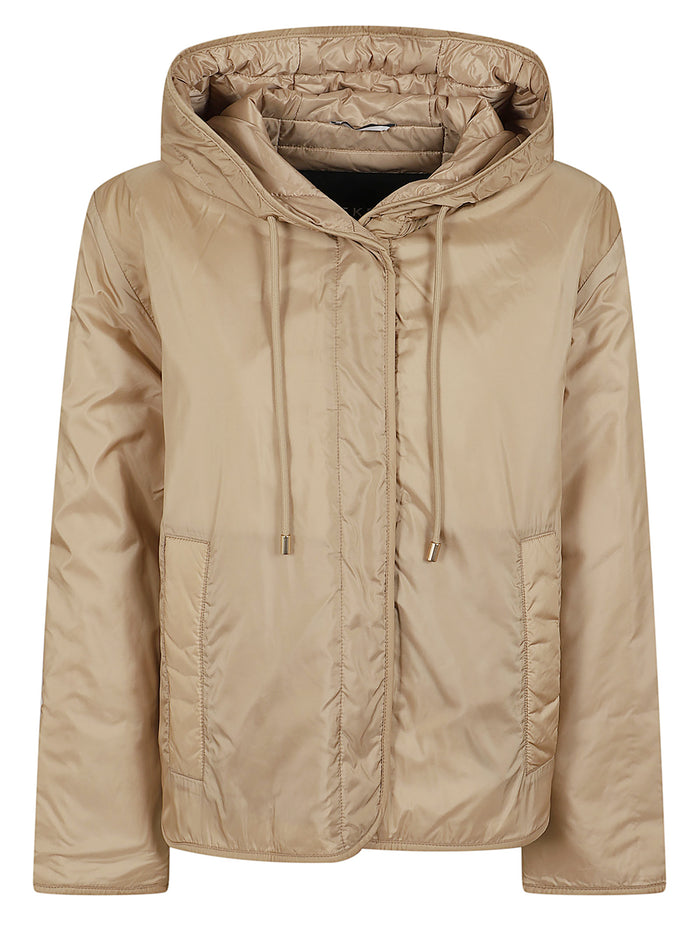 Tela Di Poliestere Antigoccia Nude & Neutrals Cappotto