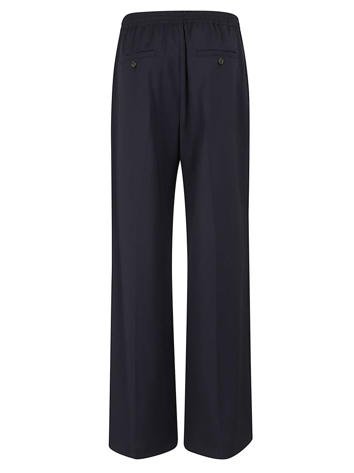 Tela Pura Lana Natural Stretch Trama E Ordito Unita Blue Vergine Ovis Aries Pantaloni