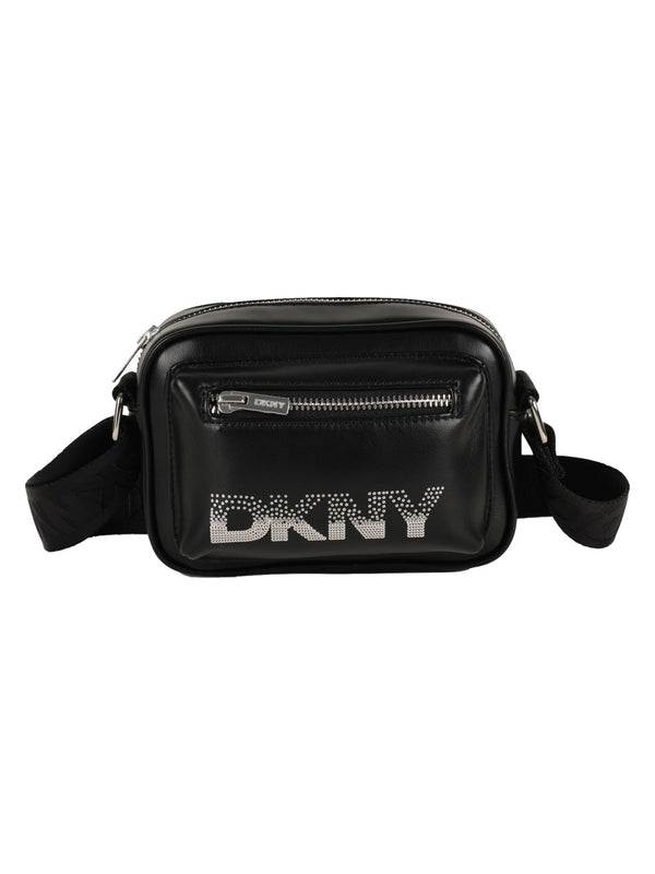 Handbag With Logo Black Polyester Handbags
