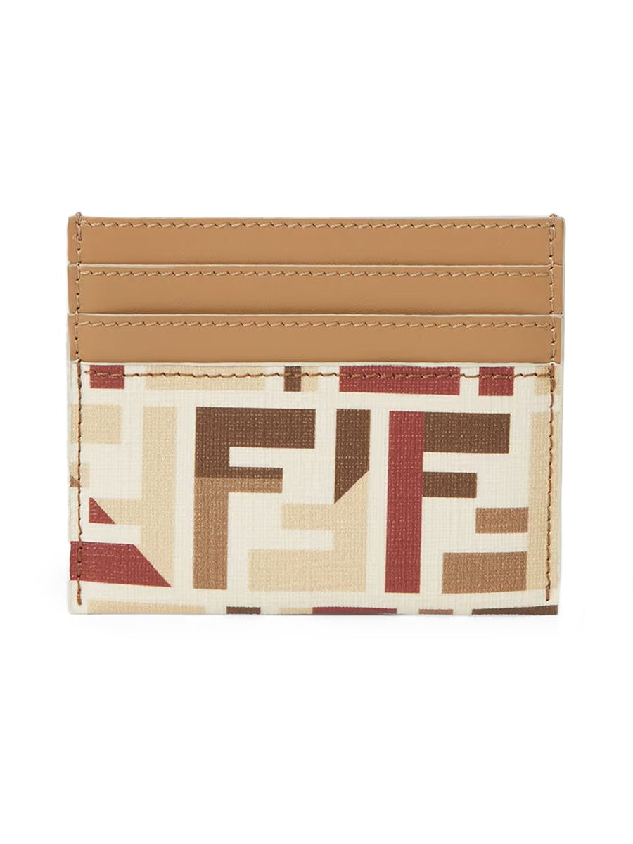 Card Holder Roma Beige Polyurethane Wallets & Purses
