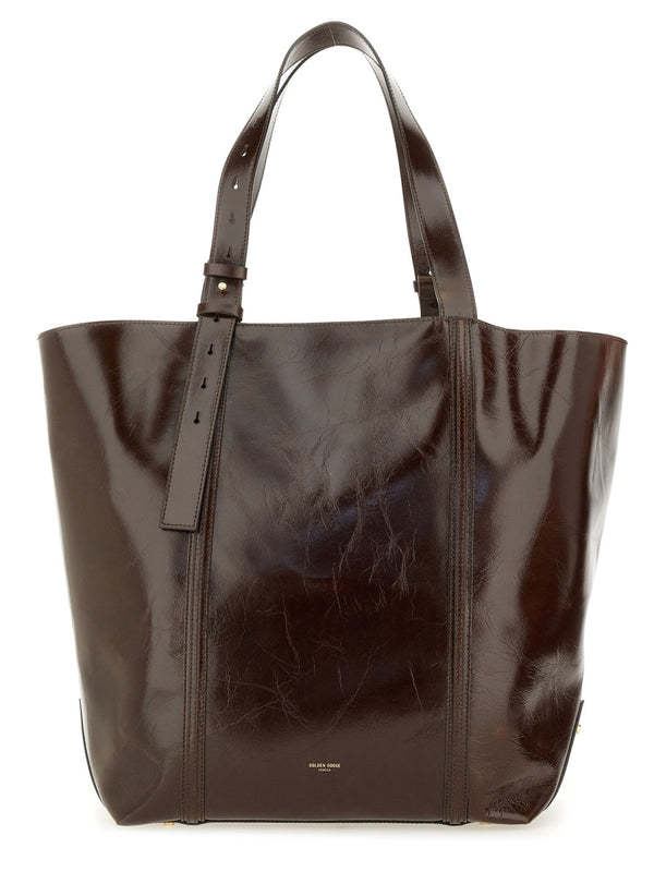 Tote Bag Dark Brown Leather Shoulder