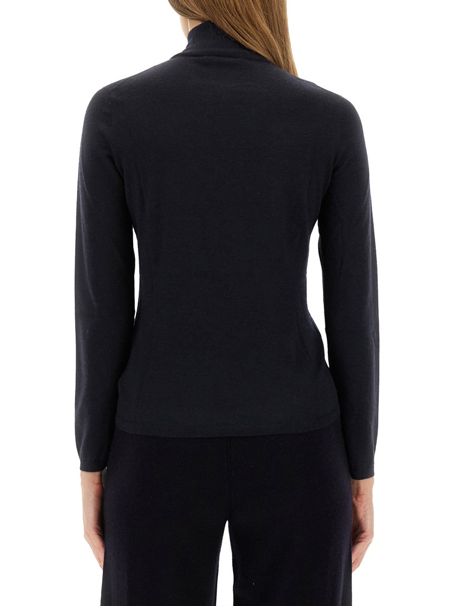 Turtleneck Sweater Meana Cashmere Blue Jumpers