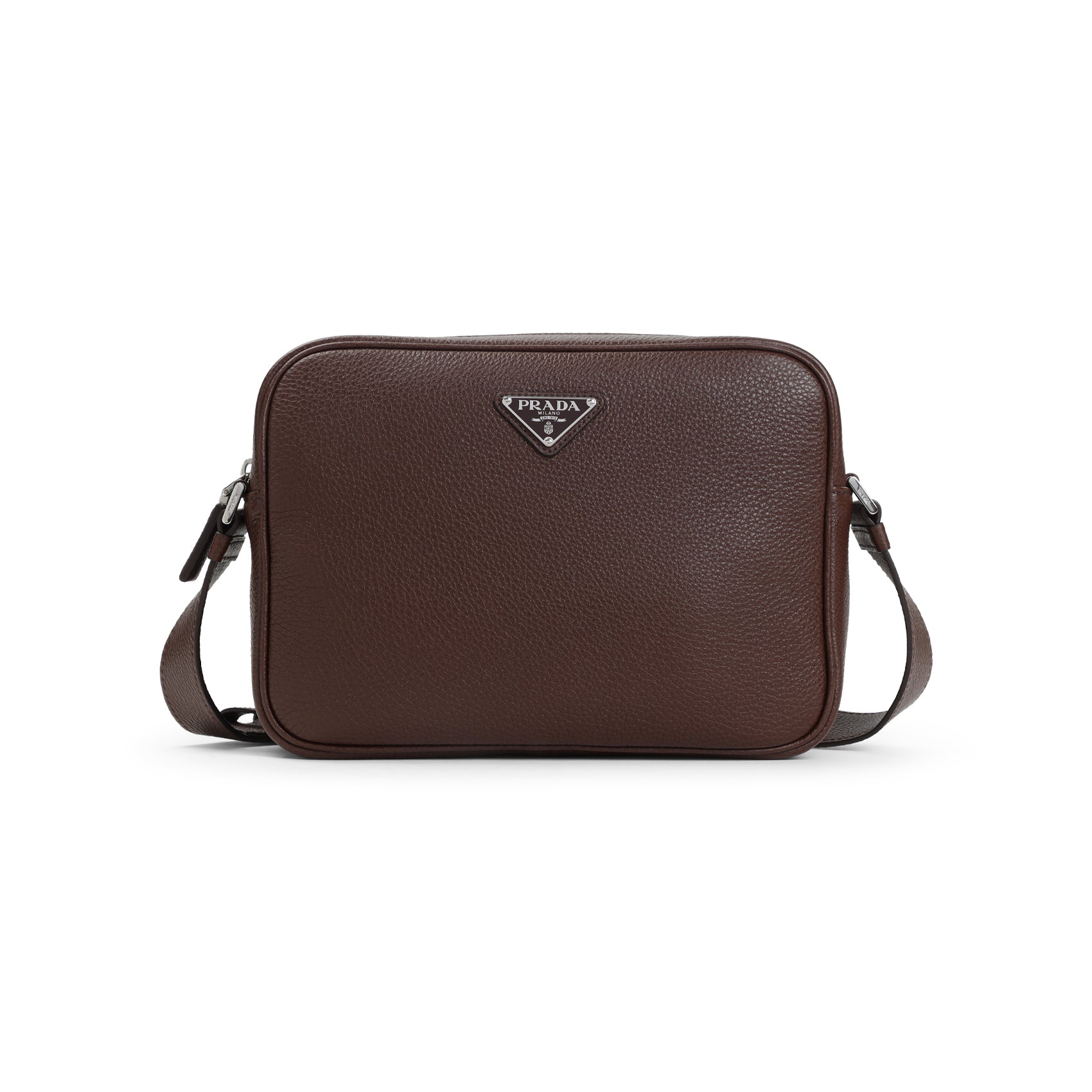 Cross Body Bag Brown Calf Leather
