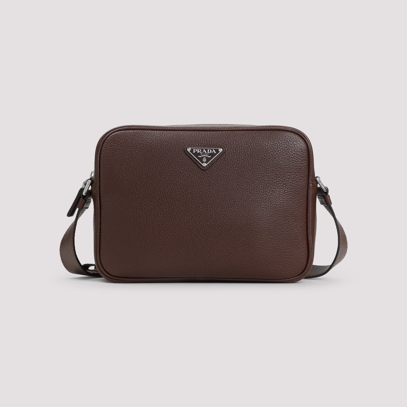 Cross Body Bag Brown Calf Leather