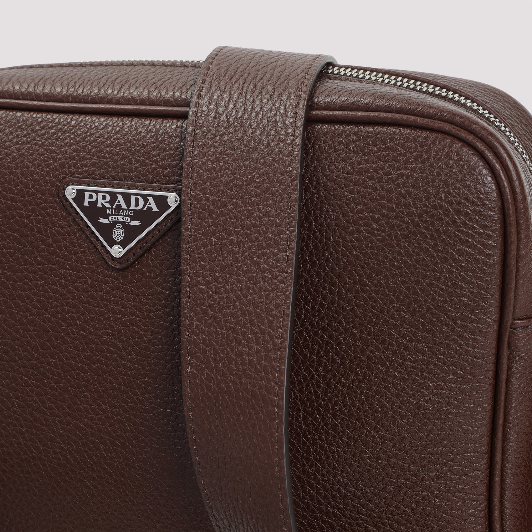Cross Body Bag Brown Calf Leather