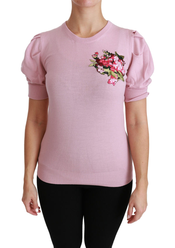 Dolce & Gabbana 100% Virgin Wool blouse in pink