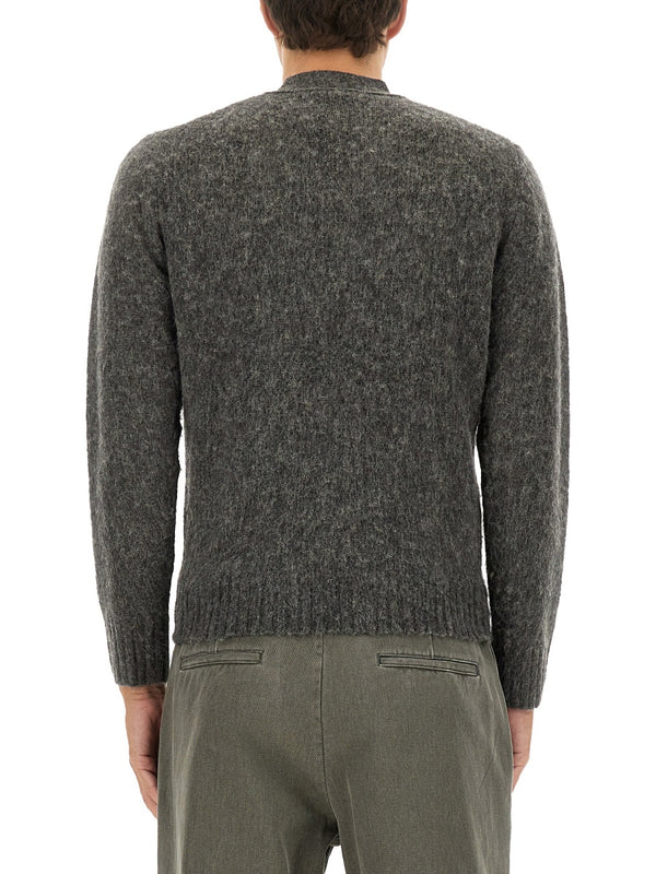 Wool Knit Cardigan Grey Jumpers