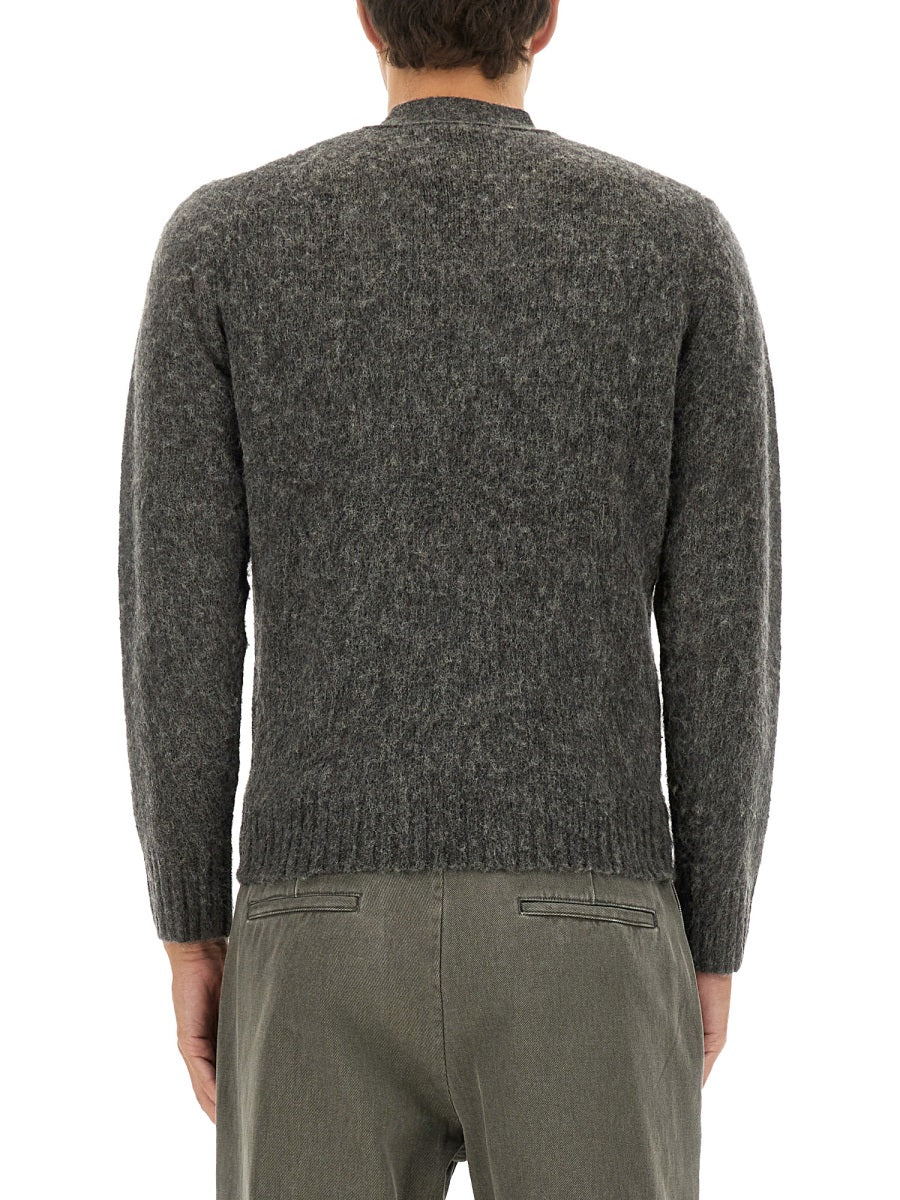 Wool Knit Cardigan Grey Jumpers