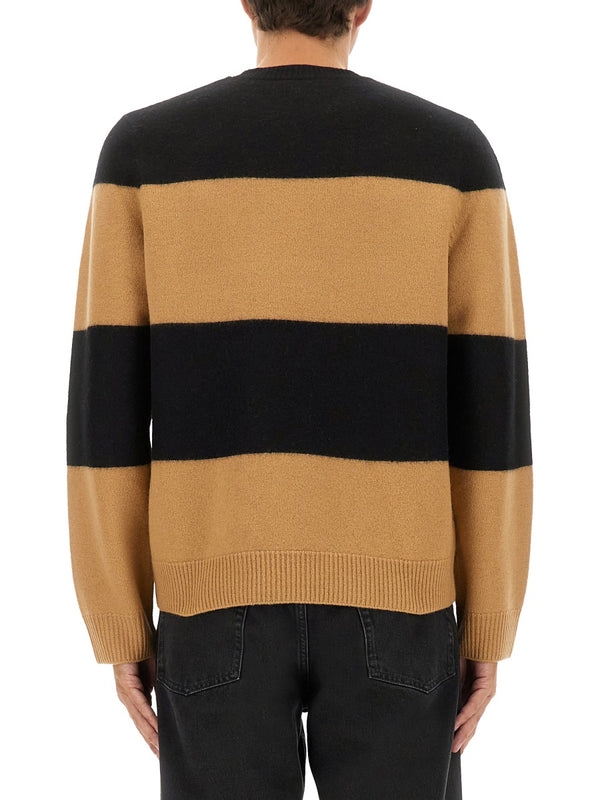 Jersey Eduardo Black Virgin Wool Jumpers