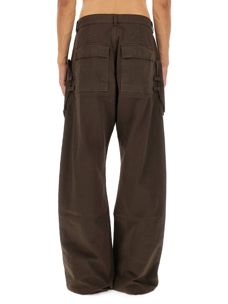Cargo Pants Brown Cotton Trousers