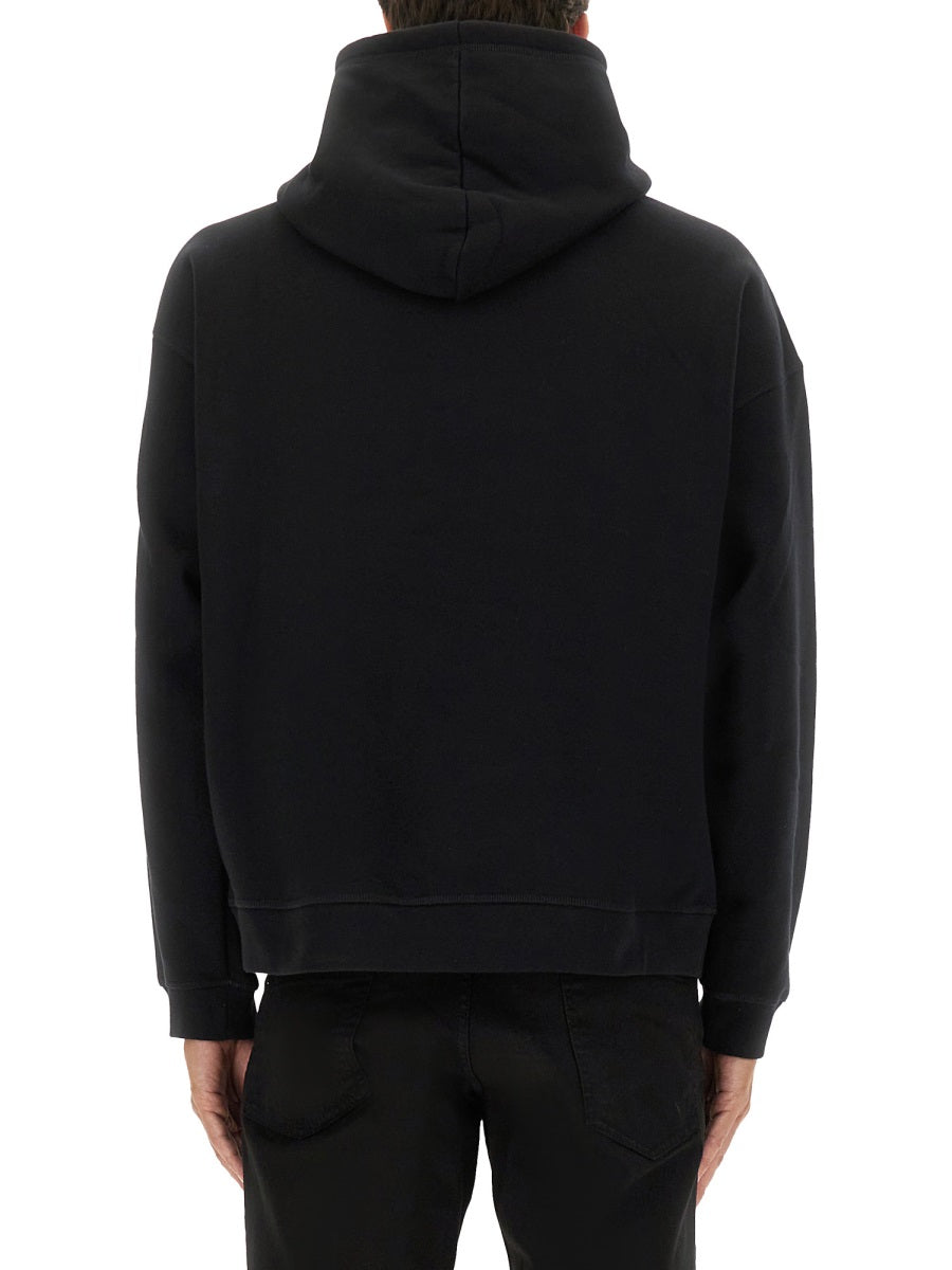 Hoodie Black Cotton Sweatshirts