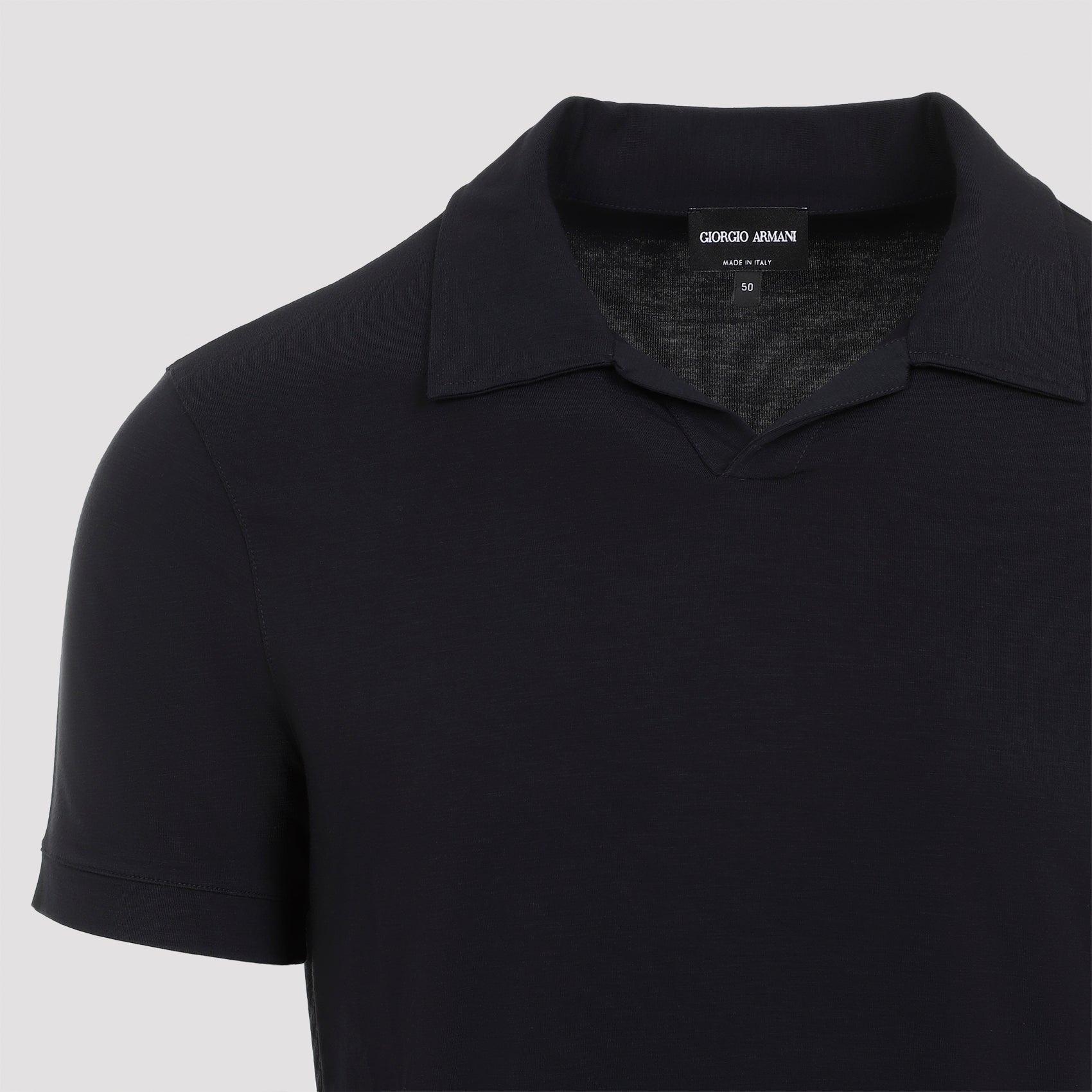 Viscose Polo Blue Elastane