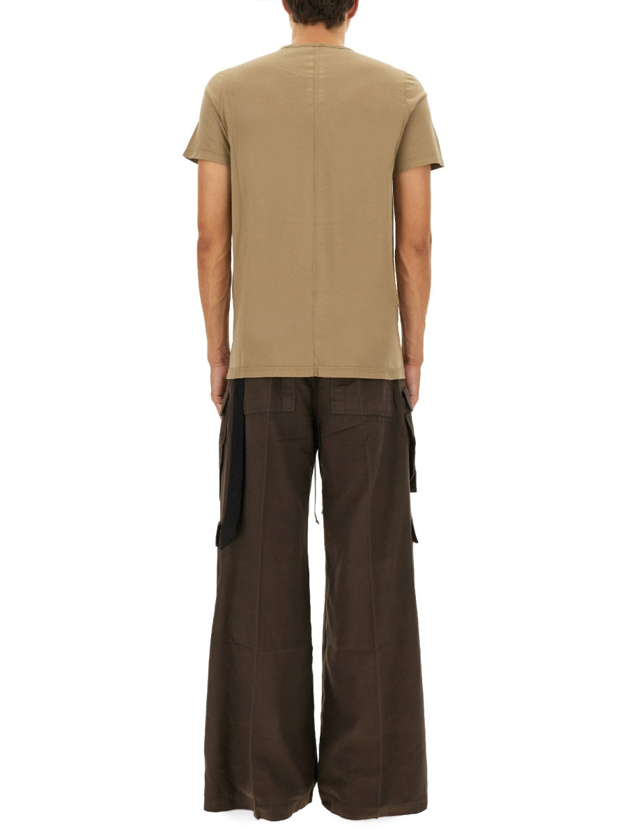 Level T T-Shirt Beige Cotton T-shirts