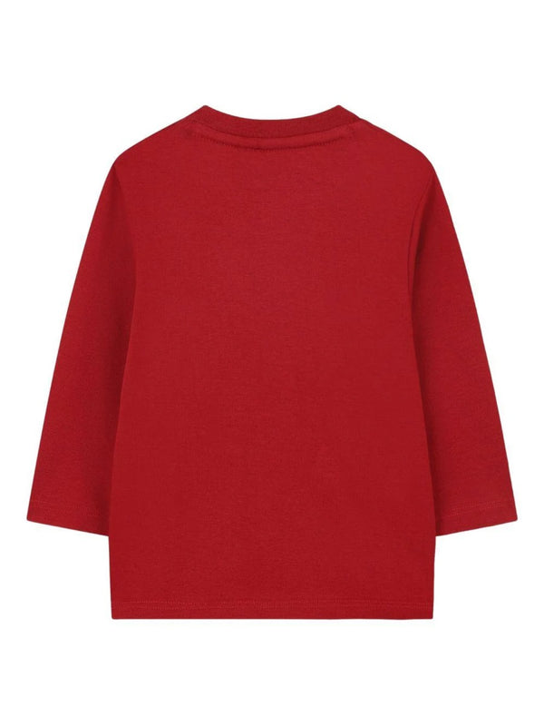 T-Shirt With Logo, Red Cotton T-shirts