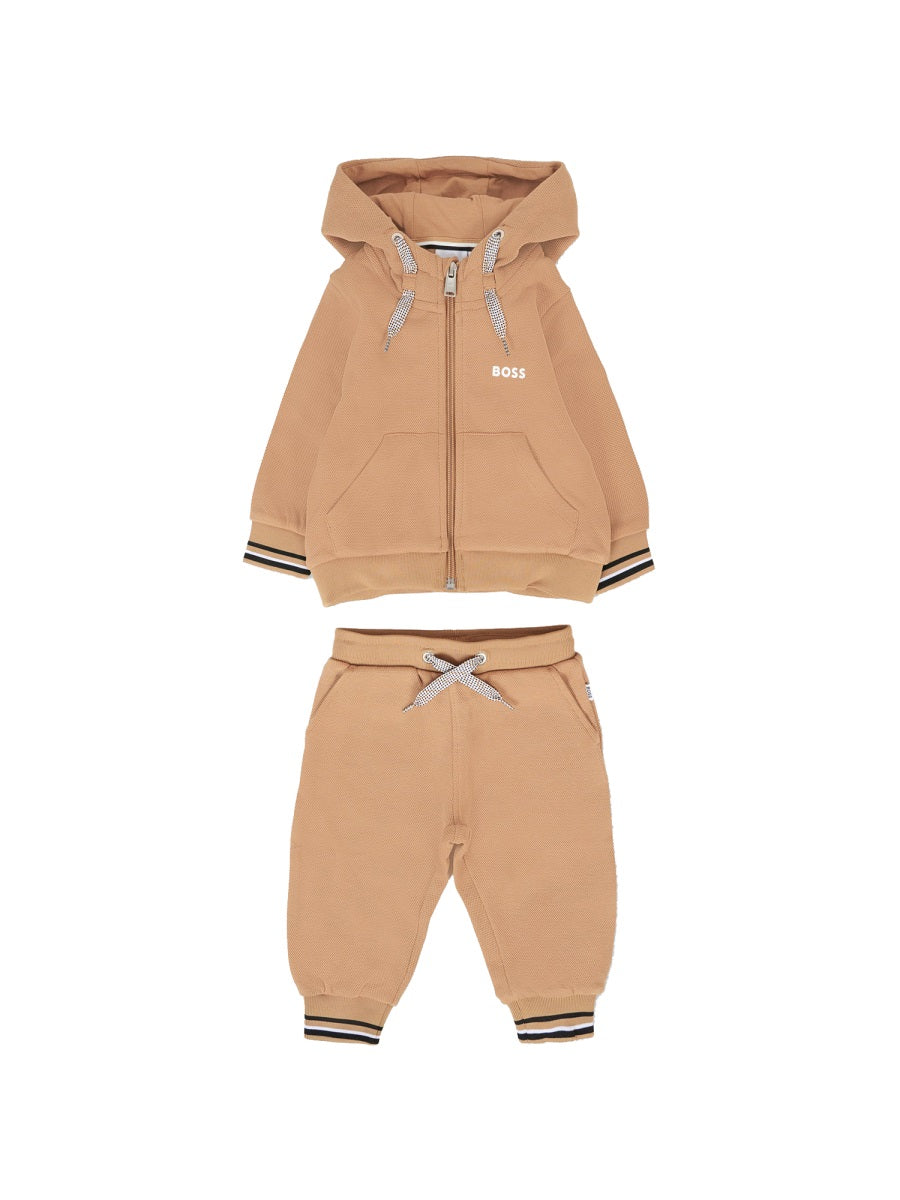 Sweatshirt And Pants Set Beige Cotton T-shirts