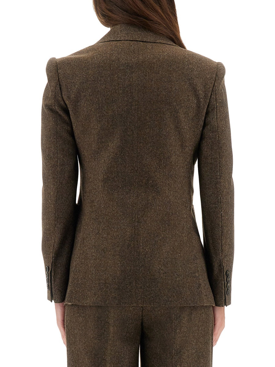 Jacket Bermuda12 Brown Virgin Wool Ovis Aries