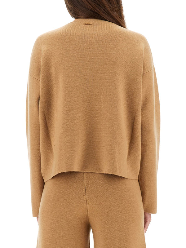Jersey Zibello Beige Wool Jumpers