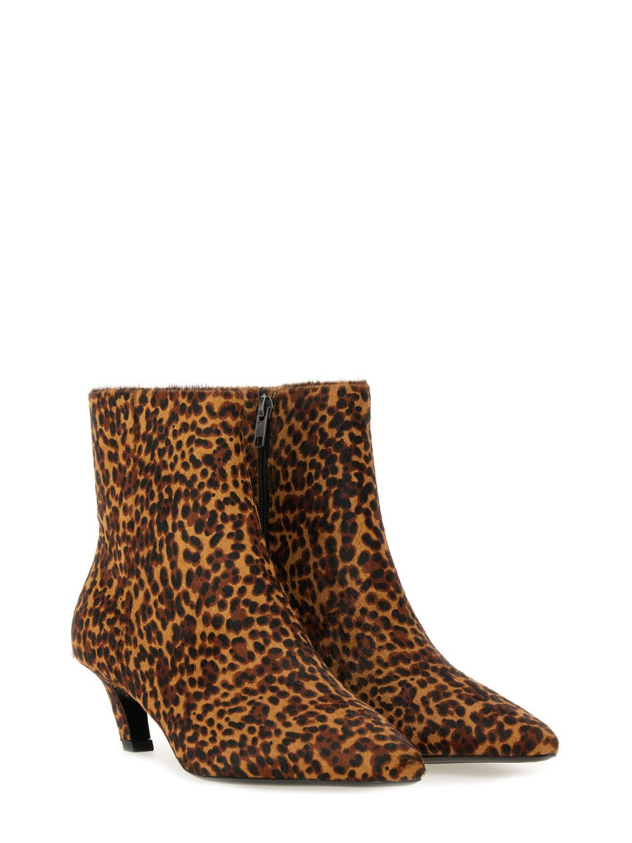Vicky Leather Boots Animalier