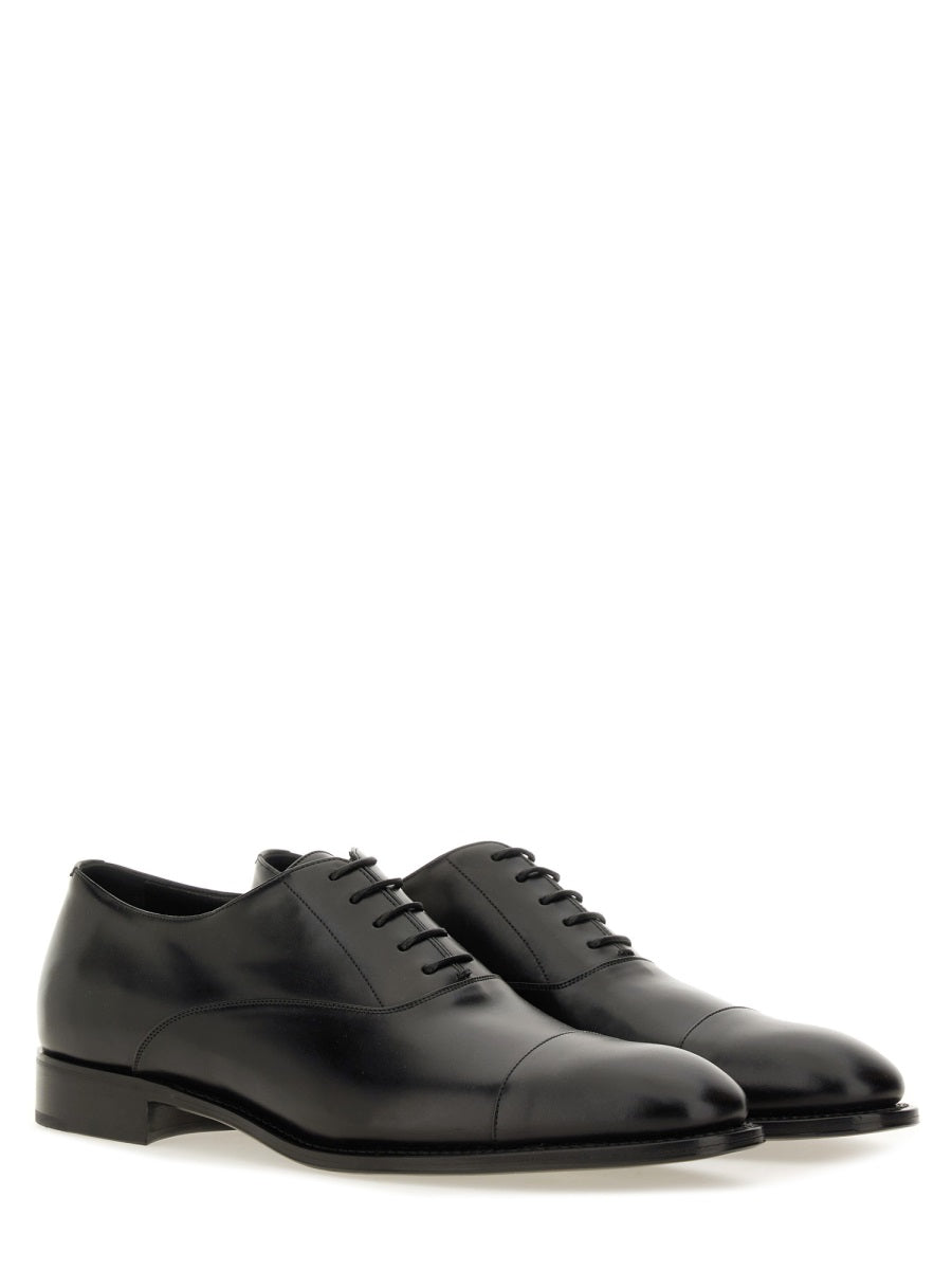 Oxford Shoe Adrien Black Calf Leather Lace-up