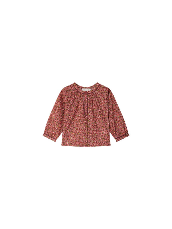 Blouse Shirt Red Biological Cotton