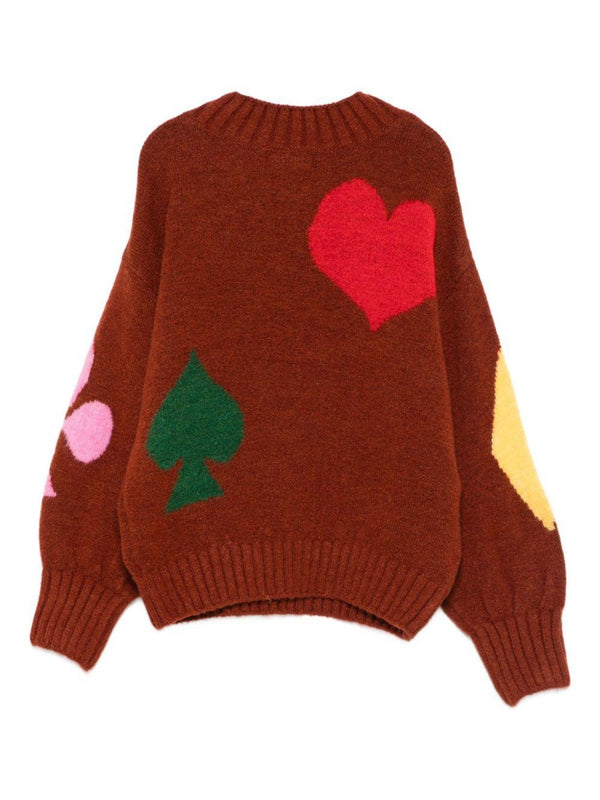 Sweater Figures Burgundy Jumpers