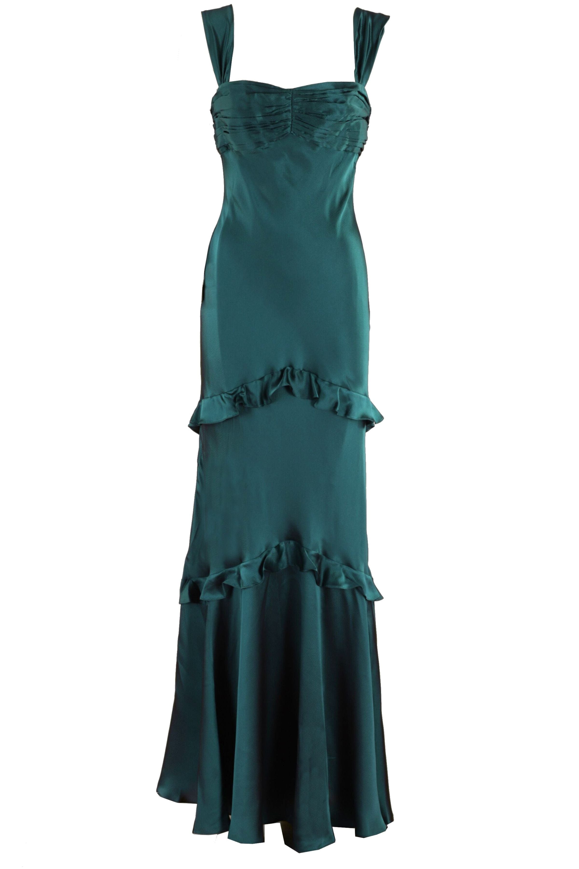 Selma Long Dress Black Seta Abito