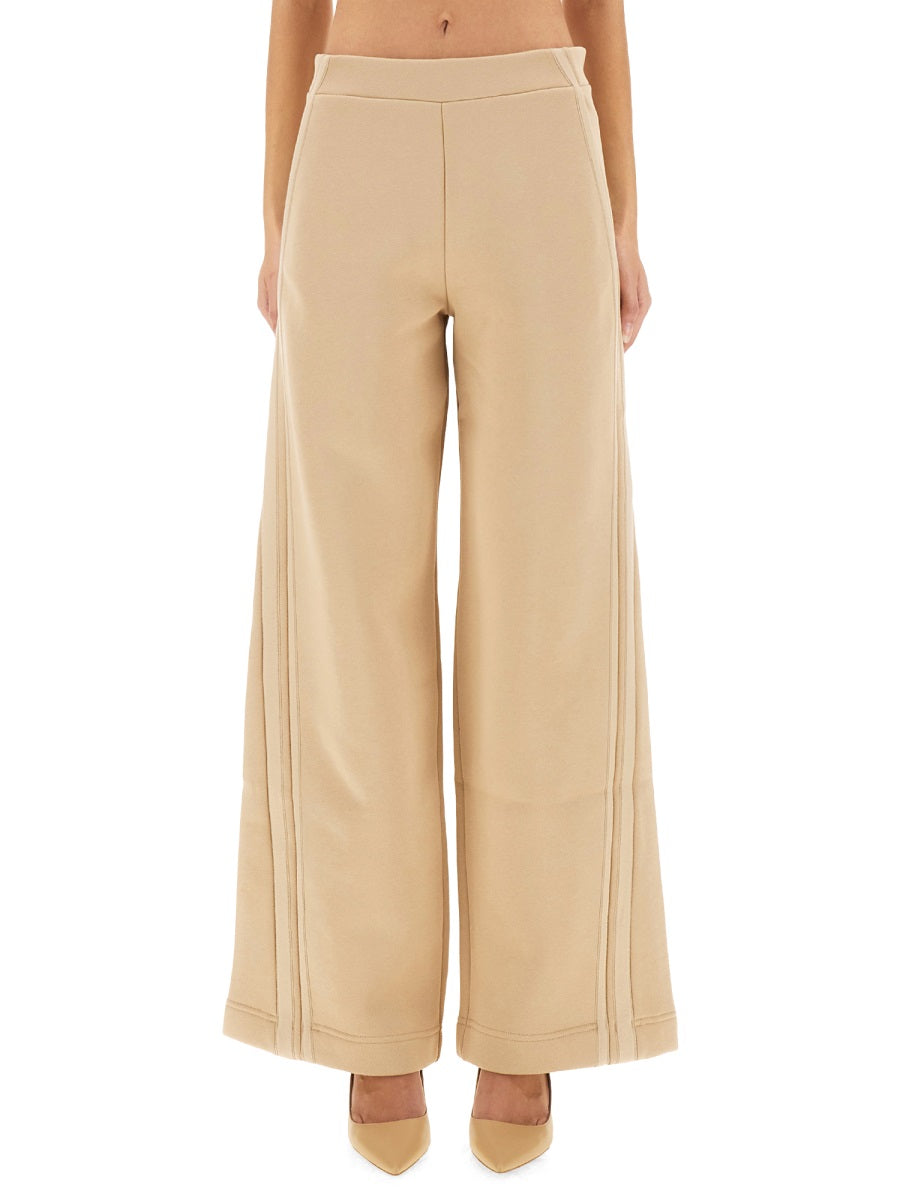 Wide-Leg Pants Ifrem Beige Cotton Trousers